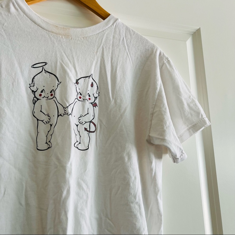 John Galt Brandy Melville Kaitlynn Angel And Devil Baby Tee
